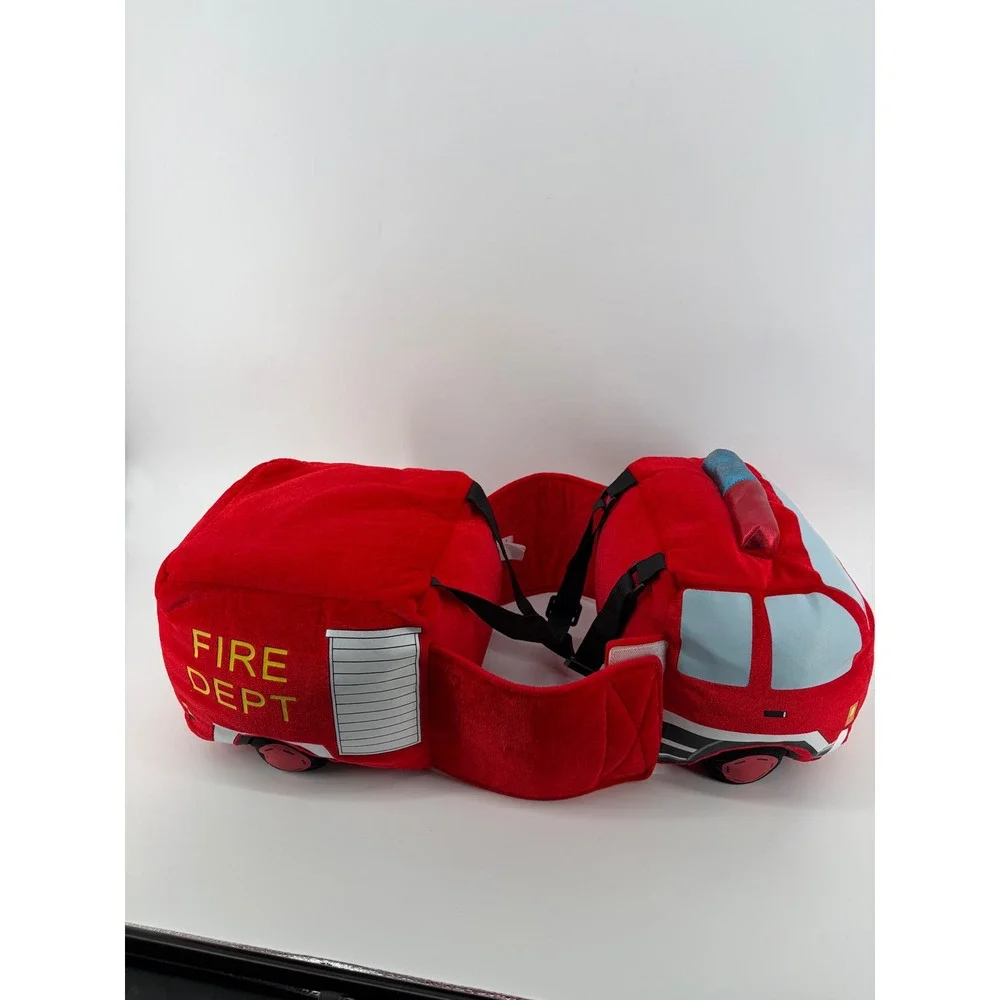 I Want To Be Kids One Size Red Fire Truck Plush Wrap Around Costume 3-7 Years